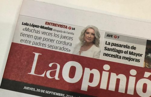 Entrevista a Lola Lopez-Muelas en La Opinión de Murcia